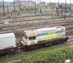4070.02-5 (ex DR 107 018-5)Steht mit einem Bauzug im Gleisvorfeld des HBF Leipzig 4/2008