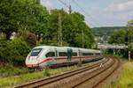 ICE 412 085  DB Karriere  in Wuppertal Sonnborn, am 07.06.2024.
