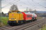 203 306-6 DB Netzinstandhaltung mit Schulungszug Notfalltechnik bei Staffelstein am 22.11.2013.