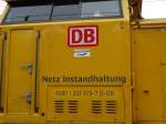 DB Netz Instandhaltung Beschriftung am 30.10.15 in Neckargemünd an 203 315-7