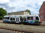 DVE 672 913 als DWE 27759 aus Wörlitz, am 22.07.2020 in Dessau Hbf.