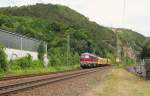 232 550 der DGT zu sehen am 05.07.14 bei der Einfahrt in Saalfeld/Saale.