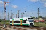 650 154 (VT54) verlässt als 81114 Zwickau - Plauen Zwickau Hbf, 26.05.2014.