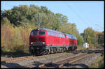 Am 3.11.2020 war das EfW Pärchen 218455-4 und 215027-4 auf der Rollbahn in Richtung Münster unterwegs.