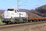  185 013-9 am07.03.2022 nördlich von Salzderhelden am BÜ 75,1 in Richtung Göttingen