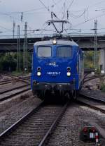 DB/evb: Die beiden unterschiedlich bemahlten Gesichter der sehr schön aufgearbeiteten evb Logistic 140 870-7 (ehemals DB), aufgenommen am 13.