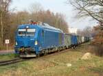 EGP 248 041-6 abfahrbereit mit einen schotterzug beim bahnhof von glinde,15.02.23