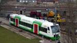 VT 304 der Erfurter Bahn war bei den 2. Geraer Eisenbahnfrhling in Gera zusehen. Foto 13.04.2013 