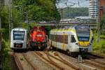 S7 VIAS Lint, 265 024-0 DB Gravita & RE13 Eurobahn in Wuppertal, am 17.05.2023.