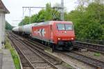 145-CL 013 (145 091-5) (HGK 2003) mit einem Kesselzug in Berlin-Buch. 21.05.2010