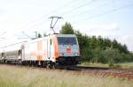 185 583-2 hvle am 08.06.2009 bei Woltorf