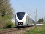 1440 203/703 war im April und Mai 2016 auf der Mangfalltalbahn Holzkirchen-Rosenheim im Dienste des Meridian unterwegs.