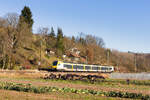 Et 5.12A als MEX16 Geislingen-Stuttgart am 31.12.2021 zwischen Eberbach und Reichenbach. 