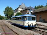 Der VT57 der Hochwaldbahn (HWB) ist ebenfalls ein Uerdinger-Schienenbus aus der Reihe VT98.