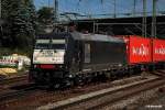 185 571-7 ist am 08.07.14 mit einen containerzug durch hh-harburg gefahren