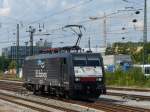 Solo fährt am 08.08.2014 MRC-Dispo ES64F4-286 in ERS Railways Diensten durch den Regensburger Hauptbahnhof.