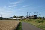 189 803 und 189 806 von MRCE ziehen am 26.Juli 2015 einen Kesselzug durch Gundelsdorf in Richtung Lichtenfels. Gre zurck an den Tf!