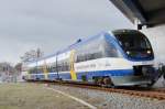 Ostseeland Verkehr GmbH VT 0004 als MR51 von Brandenburg nach Rathenow. 05.03.2010