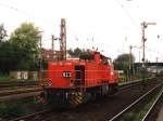 823, G 1206 der RAG Bahn- und Hafenbetriebe GmbH auf Bahnhof Gladbeck-West am 23-8-2004.