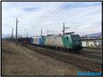 RAIL4CHEM 185 550 fhrt gemeinsam mit der 2016 903 der LTE einen leeren Hozzug von Knittelfeld nach Passau. 22.02.2008 