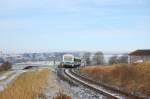 VT 08 + VT 02 als DPN 91800 am 28.11.2010 bei Gebenbach (Strecke Amberg-Schnaittenbach) Veranstalter dieser Fahrten war der neugegrndete verein Amberger-Kaolinbahn.