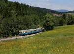 Der VT 07 bei einer Fotofahrt am 26.05.2012 unterwegs bei Osterbrnnl.