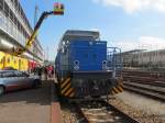 D 04 der Regentalbahn Cargo steht am 14. Oktober 2012 in Regensburg Hbf ausgestellt.