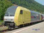 Siemens-Dispolok ER20-004 mit alex-Zug am 26.05.2004 in Immenstadt/Allgu abfahrbereit nach Mnchen.