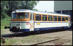 MAN Schienenbus VT 11 der SWEG am 6.7.1991 im BW Neckarbischofsheim.