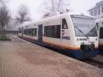 VT 501 der SWEG Endingen steht am 14.01.06 im Bahnhof Ottenhfen zur Fahrt nach Achern bereit