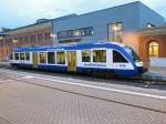 Lint 27 Harz Elbe Express am 04.11.2014 im Bahnhof von Halberstadt