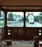 Reste des VT 80 WNB (MAK), der zuvor bei der Kiel-Schönberger Eisenbahn gefahren war, vor dem Depot Weissach 1984 (?) . Er wurde bei der WEG leider nie eingesetzt.