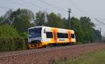 VT 416 war am 01.05.14 von Stadler Berlin aus auf Heimreise nach Böblingen. In zügiger Fahrt wurde Burgkemnitz Richtung Bitterfeld passiert.