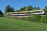 622 821-6 als RB 68 / HzL 86311 von Gammertingen nach Sigmaringen kurz vor der Einfahrt in den Bahnhof Hanfertal, dem letzten Halt vor dem Ziel (11.08.2022)