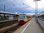 HzL 650 380-8  Landkreis Konstanz  + 650 383-2  Stockach  als HzL 85953 nach Stockach, im Bf Radolfzell; 22.06.2010