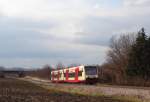 Am 4.3.14 war VT216 zusammen mit VT218 auf der ZAB2 bzw. KBS768 unterwegs.
Aufgenommen bei Hechingen Stetten.