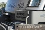 Detailfoto der Siemens E-Lok mit Typ-& Loknummer (eingefügt). 16.10.2012