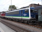 155 045,von INT EGRO,ist die erste 155er die nach Putbus gekommen ist.Aufnahme am 20.Mai 2016 in Bergen/Rügen.