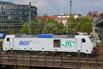 Die Lokomotive 285 108-7 von BLG Logistic / ITL im April 2014 in Dresden.