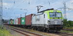 ITL - Eisenbahngesellschaft mbH, Dresden [D] mit  193 897-6  [NVR-Nummer: 91 80 6193 897-6 D-ITL] und Containerzug am 03.07.20 Bf. Saarmund.
