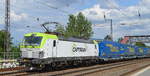 ITL - Eisenbahngesellschaft mbH, Dresden [D] mit  193 786-1  [NVR-Nummer: 91 80 6193 786-1 D-ITL] und Taschenwagenzug am 03.07.20 Bf. Saarmund.
