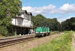 106 006 und 106 010 (ITL) wurden am 05.07.20 von Pirna nach Saalfeld überführt.
Hier sind die Loks in Pößneck oberer Bahnhof zu sehen.