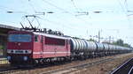 LEG 250 137-7 (91 80 6155 137-3 D-LEG) mit Kesselwagenzug (leer) Richtung Stendell am 18.07.18 Bf. Flughafen Berlin-Schönefeld.