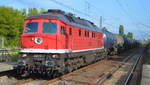 LEG - Leipziger Eisenbahnverkehrsgesellschaft mbH mit  232 701-3  [NVR-Nummer: 92 80 1232 701-3 D-LEG] mit Kesselwagenzug (leer) Richtung Stendel am 12.07.19 Bahnhof Berlin-Hohenschönhausen.