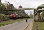 232 182-6 (LEG) zu sehen am 28.04.20 in Jena-Paradies.