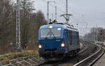 Leipziger Eisenbahnverkehrsgesellschaft mbH, Leipzig [D] mit der Vectron Dual Lok  248 022  [NVR-Nummer: 90 80 2248 022-6 D-NRAIL] am 14.12.23 Berlin Buch.