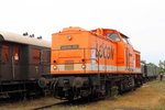 Die LOCON 203 (92 80 1204 373-5 D-LOCON) zu Gast beim 13. Eisenbahnfest am 17.09.2016 in Berlin-Schöneweide.
Die Maschine wurde 1979 in den LEW Hennigsdorf unter der Fabriknummer 12882 gebaut.
