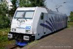 185 662-4 (Lokomotion) am 25. Juli 2009 abgestellt in Mnchengladbach Hbf