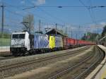 Ein weiterer KLV-Zug durch Brixlegg Richtung Italien mit der Zebra-Lok 185 662 und 189 904 am Winner-Express