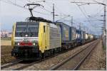Durch das Murtal, fhrt RTC 189 902 mit dem verspteten Lokomotion Zug STEC 43561 von Ostrava nach Verona.